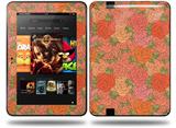 Flowers Pattern Roses 06 Decal Style Skin fits Amazon Kindle Fire HD 8.9 inch