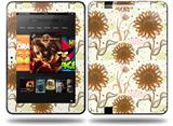 Flowers Pattern 19 Decal Style Skin fits Amazon Kindle Fire HD 8.9 inch