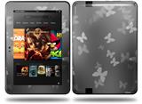 Bokeh Butterflies Grey Decal Style Skin fits Amazon Kindle Fire HD 8.9 inch