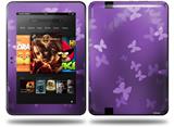 Bokeh Butterflies Purple Decal Style Skin fits Amazon Kindle Fire HD 8.9 inch