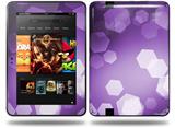 Bokeh Hex Purple Decal Style Skin fits Amazon Kindle Fire HD 8.9 inch