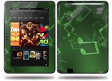 Bokeh Music Green Decal Style Skin fits Amazon Kindle Fire HD 8.9 inch