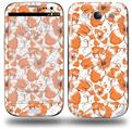 Flowers Pattern 14 - Decal Style Skin (fits Samsung Galaxy S III S3)