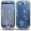 Bokeh Butterflies Blue - Decal Style Skin (fits Samsung Galaxy S III S3)