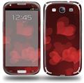 Bokeh Hearts Red - Decal Style Skin (fits Samsung Galaxy S III S3)