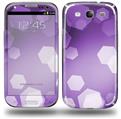 Bokeh Hex Purple - Decal Style Skin (fits Samsung Galaxy S III S3)