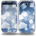 Bokeh Squared Blue - Decal Style Skin (fits Samsung Galaxy S III S3)
