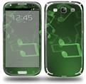 Bokeh Music Green - Decal Style Skin (fits Samsung Galaxy S III S3)