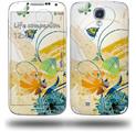 Water Butterflies - Decal Style Skin (fits Samsung Galaxy S IV S4)