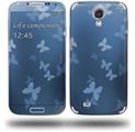 Bokeh Butterflies Blue - Decal Style Skin (fits Samsung Galaxy S IV S4)