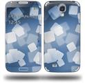 Bokeh Squared Blue - Decal Style Skin (fits Samsung Galaxy S IV S4)