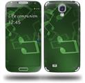 Bokeh Music Green - Decal Style Skin (fits Samsung Galaxy S IV S4)